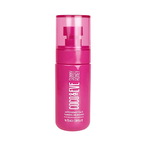 Coco & Eve Self Tanner Mist - Boosts Hydration, Antioxidants, Tropical Scent - 2.54 fl oz