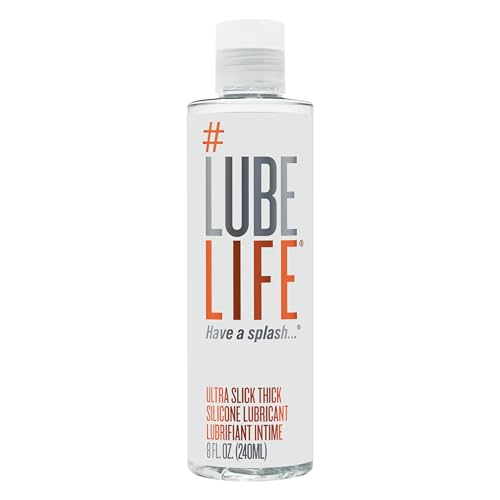 #LubeLife Silicone-Based Personal Lubricant - Water Resistant, Thick Formula for All - 8 Fl Oz