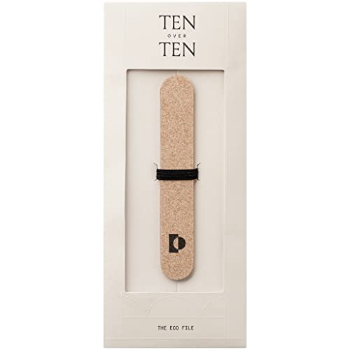 tenoverten Nail Care Set - Two-Way Tool for Healthy Nails, Natural & Vegan - Buffs & Shines