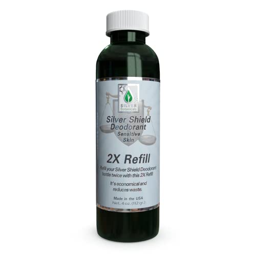 Silver Shield Deodorant - All-Natural Odor Protection, Sensitive Skin Formula - 4 oz. Refill