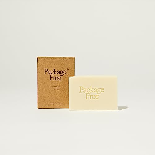 Package Free Shave Bar - Nourishing Lavender Scent, TSA Approved, 3.5oz, Natural Ingredients