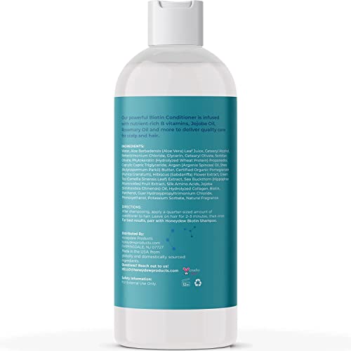 Premium Biotin Shampoo & Conditioner Set - Nourishing for Thinning Hair, Jojoba & Argan Oil