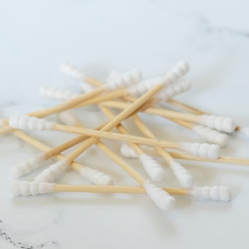 The Humble Co. Bamboo Cotton Swabs - Chlorine-Free, Hypoallergenic, 600 Count, Versatile Use