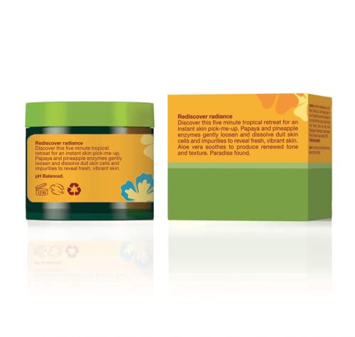 Alba Botanica Hawaiian Facial Mask - Dull Skin Revitalizer, 100% Vegetarian - 3 Oz