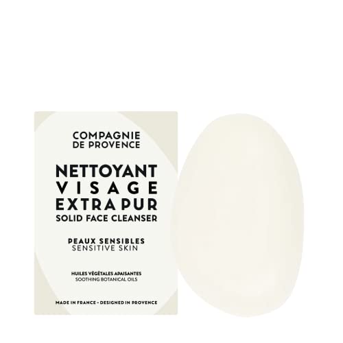 Compagnie de Provence Facial Cleanser - Gentle for Sensitive Skin, 100% Natural - 3oz Bar