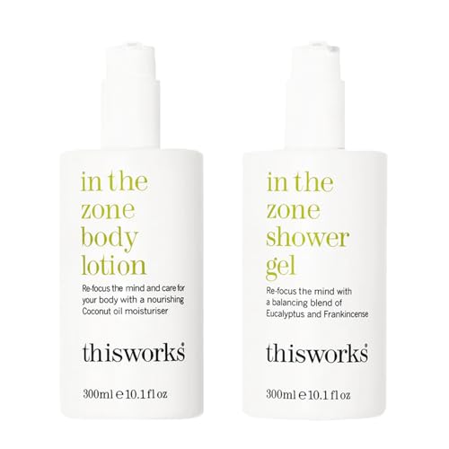 THISWORKS Body Care Set - Balancing Eucalyptus & Frankincense, 98% Natural - 2x10.1oz