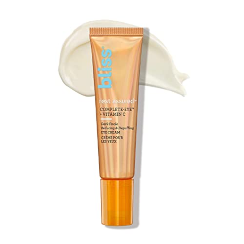 Bliss Rest Assured Eye Cream - Brightens & Hydrates, Reduces Dark Circles - 0.5 oz