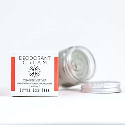 Little Seed Farm Natural Deodorant Cream - 24-Hour Odor Control, Aluminum & Baking Soda Free - 2.4oz