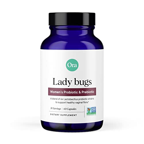 Ora Organic Probiotic for Women - Supports Vaginal Health, Digestive Comfort - 60 Vegan Capsules