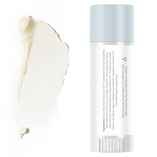 Project Reef Cooling Lip Balm - Hydrates & Soothes Dry Lips, Organic Peppermint, 3 Pack