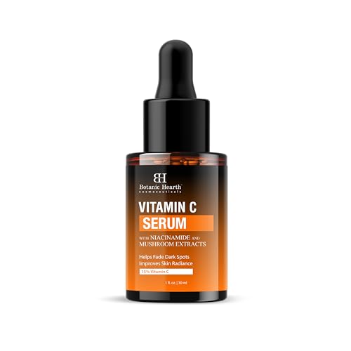 Botanic Hearth Face Serum - Brightens Skin, Reduces Dark Spots, Cruelty-Free - 1fl oz