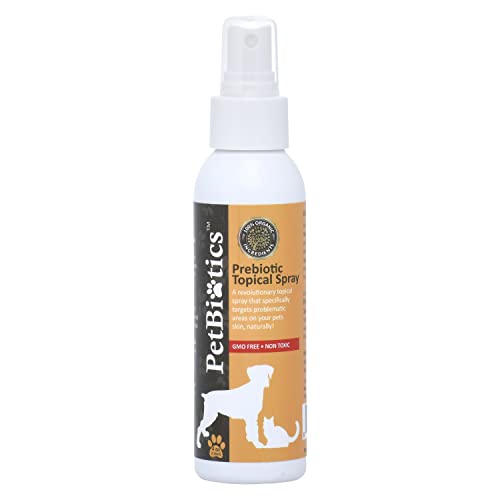 Petbiotics Prebiotic Topical Spray - Nourishes Skin Microbiome, pH Balancing, All-Natural - 4 oz.