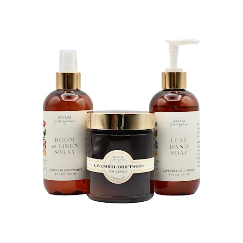 Lavender Driftwood Home Fragrance Set - Soothing Aroma & Natural Ingredients - 3 Pieces