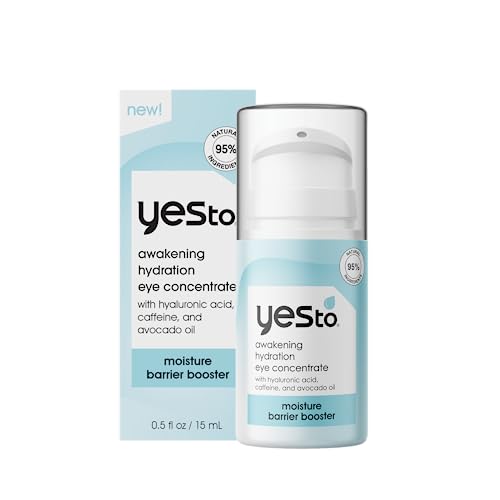 Yes To Eye Cream - Nourishes Delicate Skin, Hydrating with Hyaluronic Acid & Caffeine - 0.5 Fl Oz