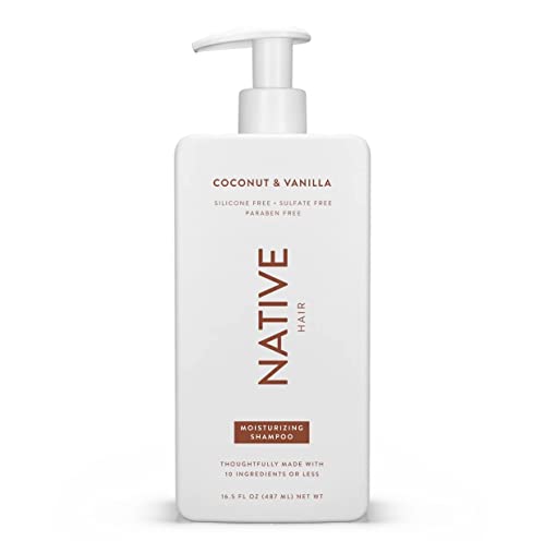 Native Coconut & Vanilla Shampoo - Moisturizes, Cruelty-Free, Sulfate & Paraben-Free - 16.5 fl oz