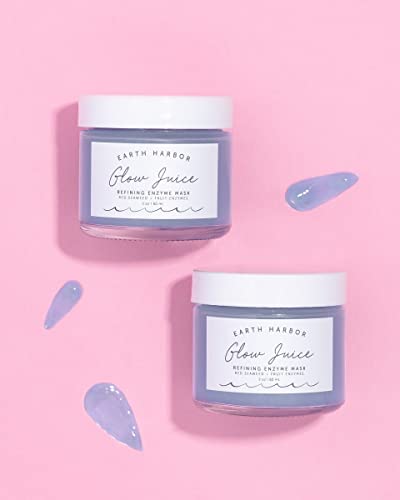 Earth Harbor GLOW JUICE Face Mask - Brightens & Refines, Natural Ingredients - 2 oz
