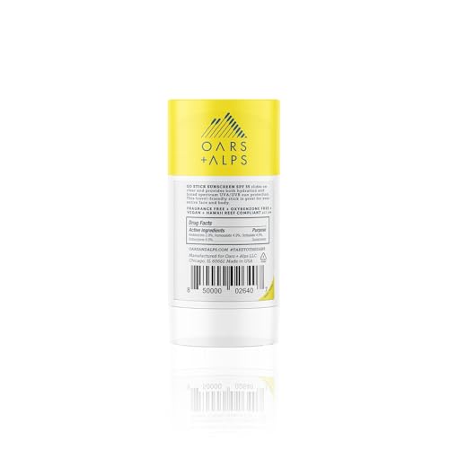 Oars + Alps Go Stick SPF 35 Sunscreen - Hydrating, Water-Resistant, TSA-Friendly - 1.7 Oz