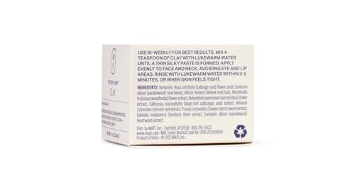 Youthful Skin Clay Face Mask - Purifies & Hydrates with Cabbage Rose, Vetiver - 1.1 oz