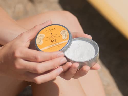 Babo Botanicals Mineral Sunscreen Balm SPF50 - Hydrating, EWG Verified, Fragrance-Free - 3oz