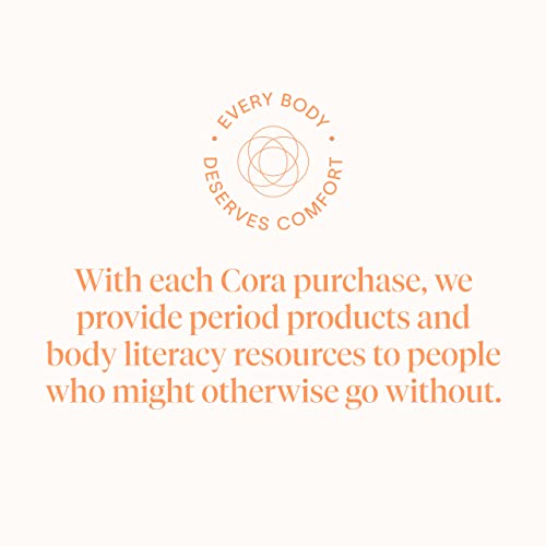 Cora Organic Cotton Tampons - Leak Protection, BPA-Free Applicator - 36 Count (18 Light/18 Regular)