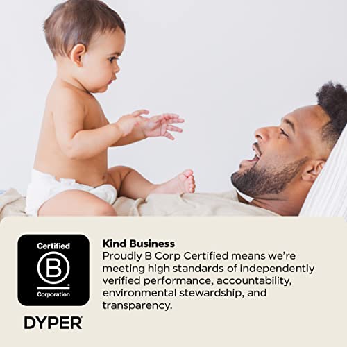 DYPER Bamboo Baby Diapers & 99% Water Wipes Bundle - Soft, Absorbent & Hypoallergenic - Size 5
