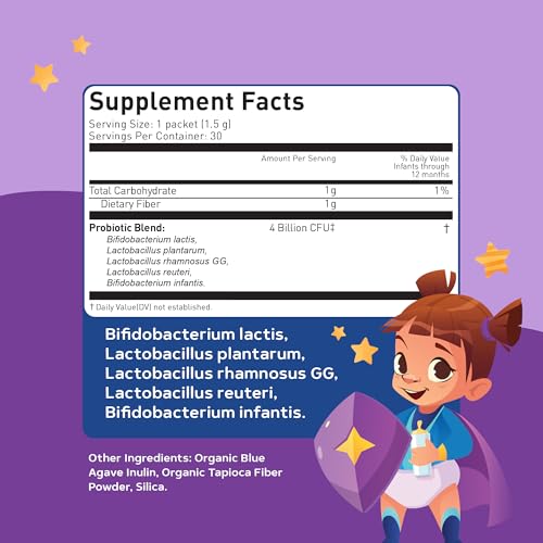 Lovebug Probiotic for Babies - Supports Digestive Health, USDA Organic, Sugar Free - 30 Packets