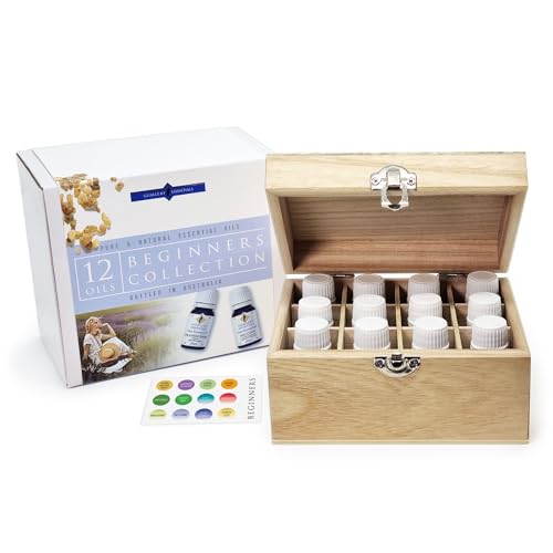 Gumleaf Essentials Essential Oil Box Set - 100% Pure & Natural, Cruelty-Free - 12 x 10ml