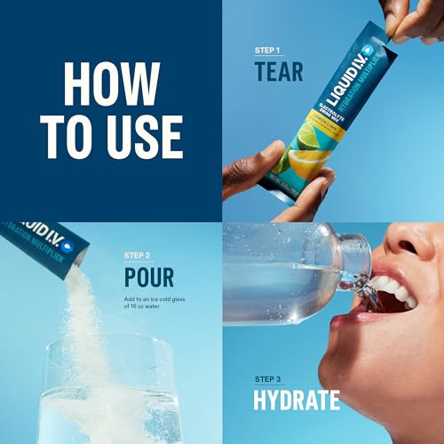 Liquid I.V. Hydration Multiplier - Electrolyte Drink Mix, Non-GMO Strawberry Flavor - 16 Servings