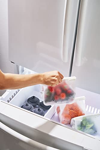 W&P Roll Tight Food Storage Bags - Airtight, BPA-Free, Freezer Safe, Set of 3 Sizes