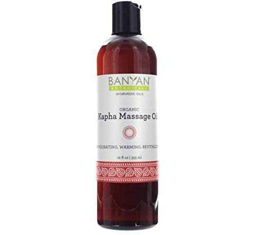 Banyan Botanicals Kapha Massage Oil - Nourishes Skin, Invigorates Mind, Non-GMO, Vegan - 12 oz