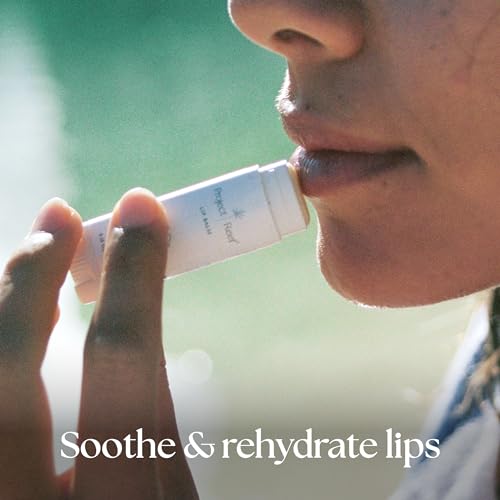 Project Reef Cooling Lip Balm - Hydrates & Soothes Dry Lips, Organic Peppermint, 3 Pack