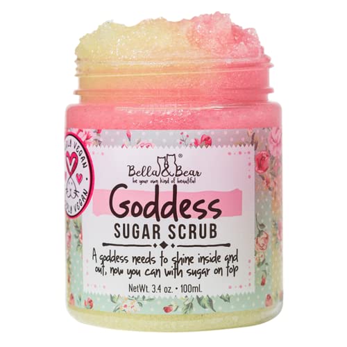 Bella & Bear Body Scrub - Vegan & Cruelty-Free, Safe for Sensitive Skin - 3.4oz x 24 Pack