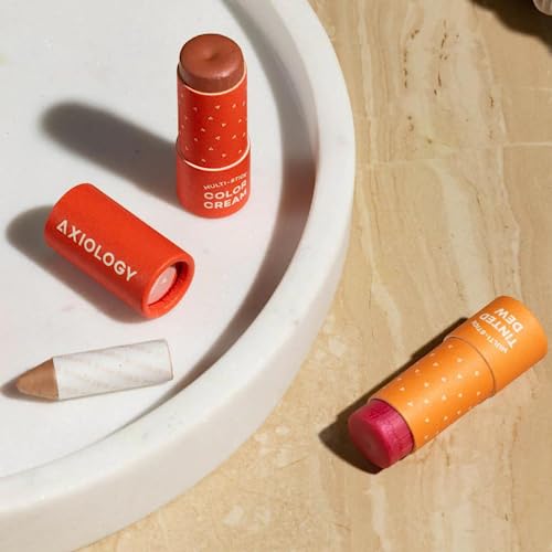 Axiology Multi-purpose Makeup Stick - Hydrating Color for Eyes, Lips, Cheeks, 0.15oz Devotion