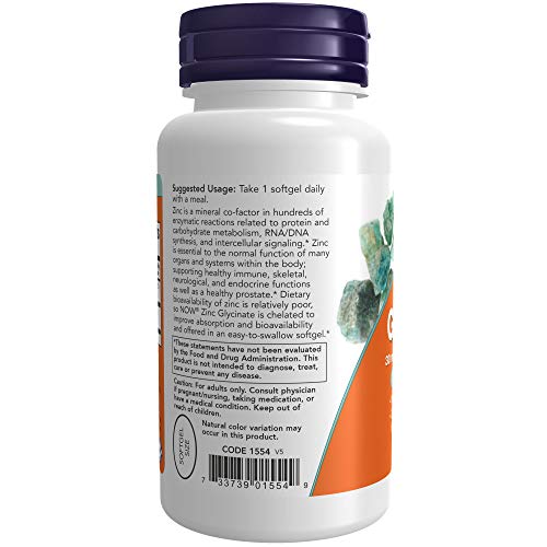 Zinc Supplement | 250 mg Pumpkin Seed Oil, Supports Prostate Health, 120 Softgels