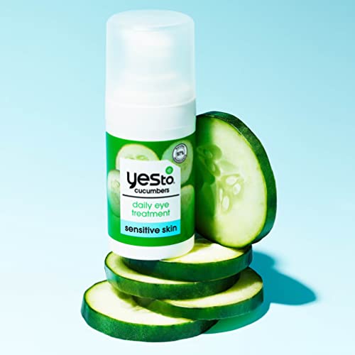Yes To Cucumber Eye Treatment - Hydrates, Reduces Dark Circles with Natural Ingredients - 0.5 Fl Oz