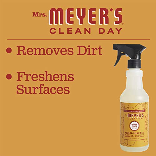 Mrs. Meyer's Clean Day All-Purpose Cleaner - Removes Dirt, Apple Cider Scent - 16 fl. oz, Pack of 3