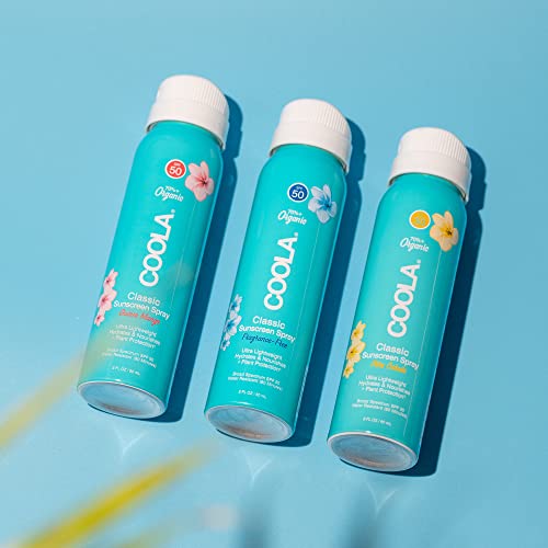 COOLA Organic Sunscreen SPF 30 - Hydrating, Vegan, Gluten Free, Pina Colada - 2 Fl Oz Spray