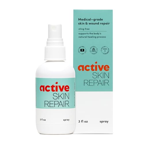 Active Skin Repair First Aid Spray - Natural Healing for Cuts, Rashes & Sunburns - 3 oz