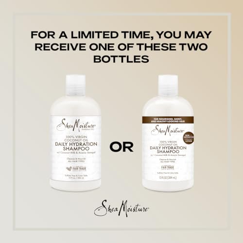 SheaMoisture Virgin Coconut Oil Shampoo - Nourishing, Moisture Balance, Sulfate-Free - 13oz