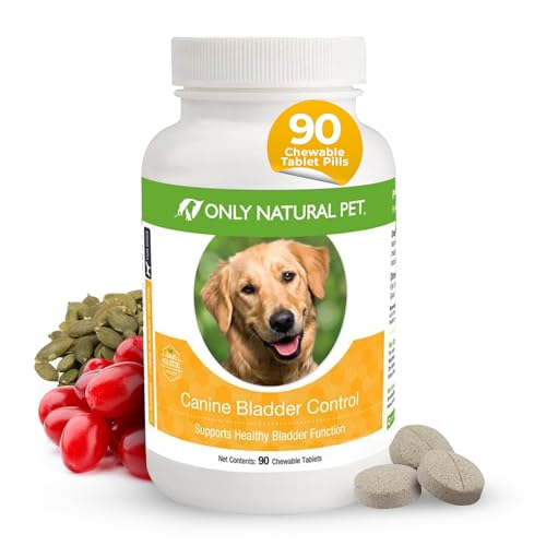 ONLY NATURAL PET Canine Bladder Control - Supports UTI & Incontinence, Turkey Flavor - 90 Chewables