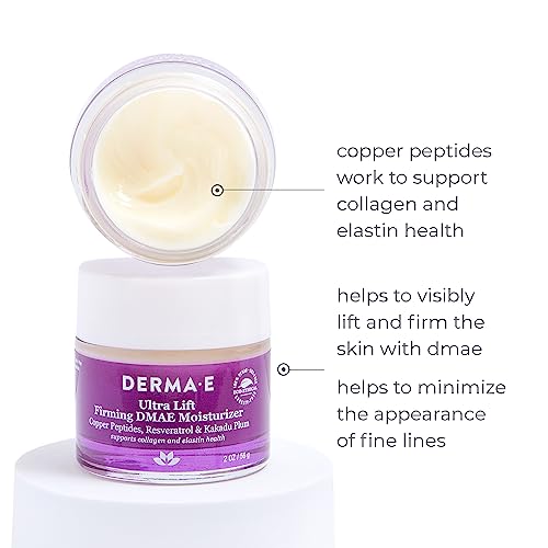 Derma E Firming DMAE Moisturizer - Supports Collagen, Copper Peptides & Kakadu Plum - 2oz