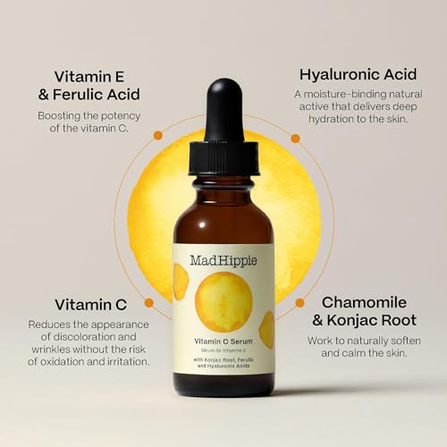 Mad Hippie Skin Care Set - Brightening Routine with Vitamin C, AHA Peel & Night Cream - Mini Kit