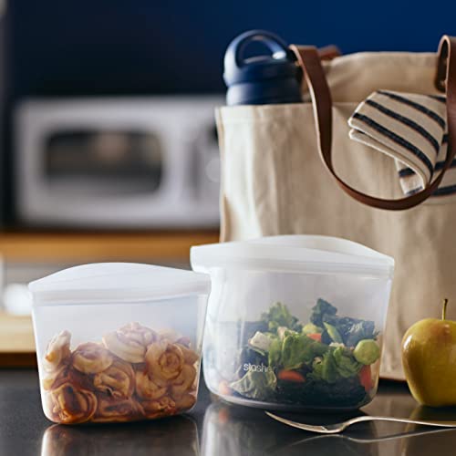 STASHER 4-Cup Bowl - Versatile Meal Prep, Premium Silicone, Microwave & Dishwasher Safe - 1 EA