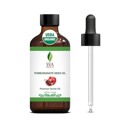 SVA Pomegranate Seed Oil - Nourishing Carrier Oil for Skin & Hair Care - 4 Fl Oz