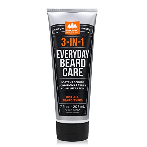 Pacific Shaving Company Beard Care Set - Softens, Tames, Moisturizes, Vegan - 7 Fl Oz