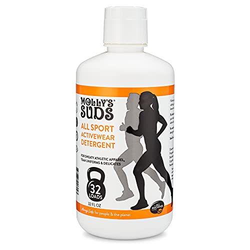 Molly's Suds All Sport Laundry Wash - Odor Eliminator for Athletic Wear, Gentle Formula - 32 Loads