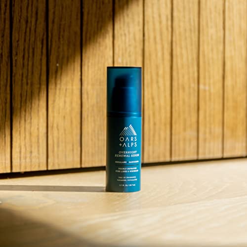 Oars + Alps Face Serum - Reduces Fine Lines, Hydrates with Peptides & Squalane - 0.7 Fl Oz