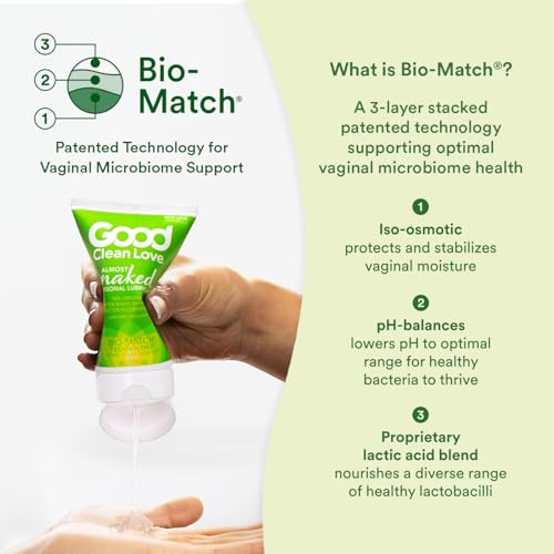Good Clean Love Almost Naked Personal Lubricant - Organic Aloe Vera, pH-Balanced - 4 Oz (2-Pack)