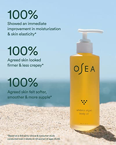 OSEA Undaria Algae Body Oil - Nourishing Moisturizer, Fast Absorbing - Fresh Citrus, 5 oz
