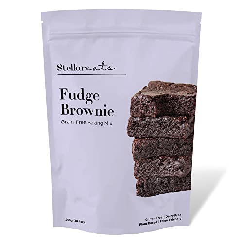 Stellar Eats Fudge Brownie Mix - Chewy, Gluten-Free, Plant-Based, Paleo - 10.4 oz